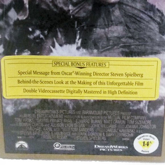 Factory Sealed-Saving Private Ryan VHS-Special Limited Edition--2 Tapes - Picture 8 of 8